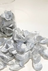 Silver Silk Rose Petals Wedding Birthday Party Flower Decor In/Outdoor Confetti