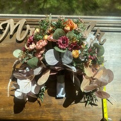Bridal Wedding Large Bouquet Budget Friendly Faux Flowers White Pink Purple