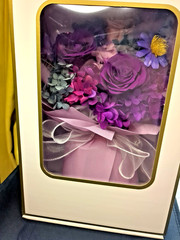 Lovenfold Flowers Preserved Flowers Bouquets, Purple Rose Bouquets