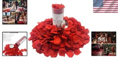 1,000 Scented Dark Red Silk Rose Petals – Ready for Weddings & Romantic Nights