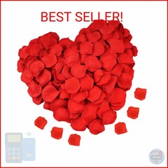 1200 PCS Artificial Silk Rose Petals Decoration for Romantic Night, Wedding, Eve