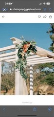 Ling’s Moment Sunset Terracotta Wedding Arch Flowers