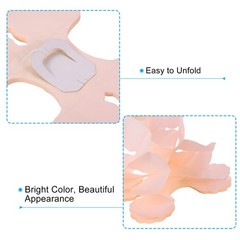 9.8ft Four-Leaf Garland, 12 Pack Tissue Paper Hanging Flower, Coral
