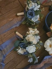 Ling’s Moment Wedding Bouquets 1 Bride and 5 Bridesmaid Bouquets for Wedding