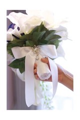 New Bridal Bouquet, Wedding Flowers, Calla Lilies, Artificial Flowers, Waterf…