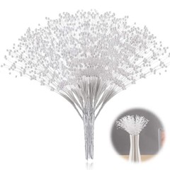 100Pcs Bridal Wedding Pearl Bouquet Party Decoration Pearl String Beaded White