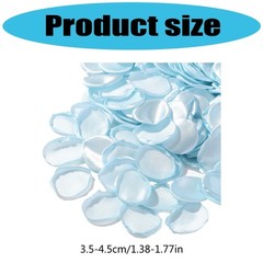 200Pcs Simulated Silk Rose Petal Realistic Cloth Petal for Wedding Supplies