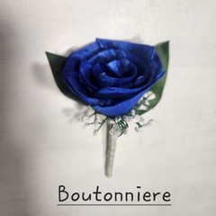 Coral Royal Blue Rose Calla Lily Real Touch Bridal Wedding Bouquet Accessories