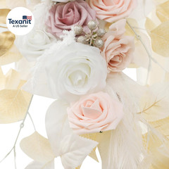 Artificial Wedding Arch Flowers Kit (Pack of 5), 2Pcss Realistic Silk Roses Flow
