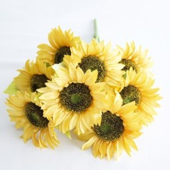 SUNFLOWER 9 HEAD ARTIFICIAL 60CM WEDDING EVENT DECOR