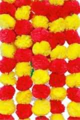 20 PC Indian Wedding Decorative Wedding Garlands String Articial marigold Flower