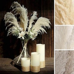 6 SPRAYS STEMS 32″ Natural Pampas Grass Dried Plant Party Events Decorations