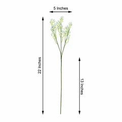 12 White 22 in Baby Breath Stems Silk Artificial Flowers Party Wedding Flowers
