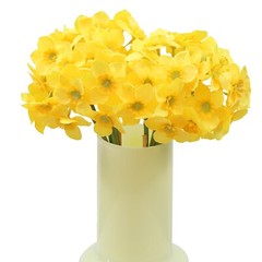 Artificial Flower Daffodil Silk Flowers Bouquet,2 Bundles,Decorative Home and…