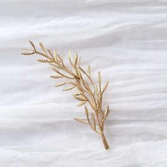 Metallic 6″ Mini Leaf Artificial Fern STEMS VASE FILLERS Wedding Centerpieces