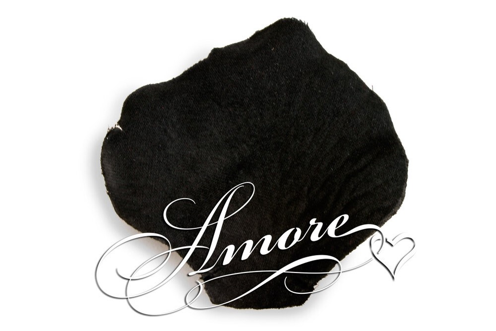1000 Wedding Silk Rose Petals Black, Petals & Garlands, Rose Petals