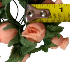 Vintage Poly Silk Rose Buds Flower Wire Stem Bouquet Wedding Crafts Hats Dolls