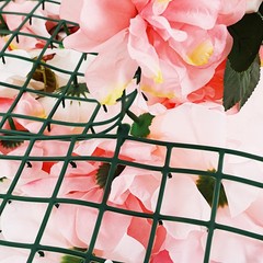 12Pcs Artificial Flower Wall Rose Floral Panel Backdrop Decor for Party Wedding