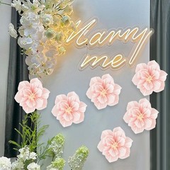 Stylish Handcrafted Paper Flowers Pack of 6 for Indoor and Outdoor Use