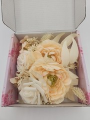 Bridesmaid Wedding Wrist Corsage for Prom White Hand Flower Bracelet for…