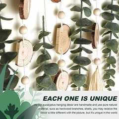 Artificial Eucalyptus Wall Decor Fake Greenery Leaves Stems Wall Hanging