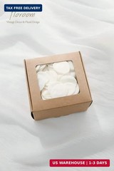 Floroom 300pcs Rose Petals Ivory Faux Silk Flower Petals for Wedding Flower Girl