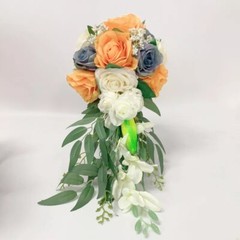 Boda Novia Ramo Mano Atada Flor Decoración Para Boda Fiesta Chaise Longue Rosas