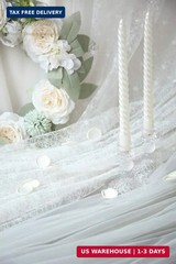 Floroom 300pcs Rose Petals Ivory Faux Silk Flower Petals for Wedding Flower Girl