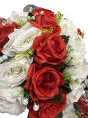 10pcs Flower kissing Balls for Wedding Centerpieces, Spring Roses Fake Flower