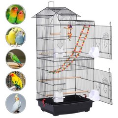 Yaheetech 39-inch Roof Top Large Flight Parrot Bird Cage for Small Quaker Parrot