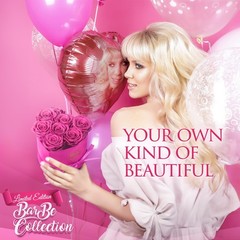 GLAMOUR BOUTIQUE 7 Flower Forever Heart Shape 7 Roses, Velvet Pink 7 Roses