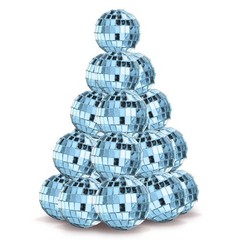 Yescom 20PCS 1.6″ Small Disco Ball Mirror Mini Hanging for Events Wedding Party