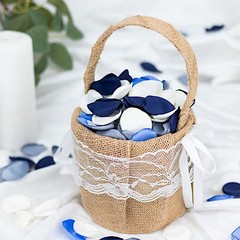 400 DUSTY BLUE IVORY Silk Rose Petals Matte Artificial Flowers Table CONFETTI