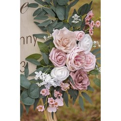 Wedding Flowers Arch Set Silk Rose Decorations Outdoor Garden Ceremony New