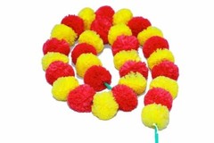 20 PC Indian Wedding Decorative Wedding Garlands String Articial marigold Flower
