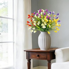 TURNMEON 20 Bundles Calla Lily (400 Heads) Artificial Flowers for Outdoors, Fake