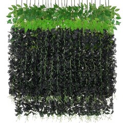 36Pcs Fake Wisteria Hanging Flowers, 3.6Ft/Pcs Artificial Wisteria 36pcs Black