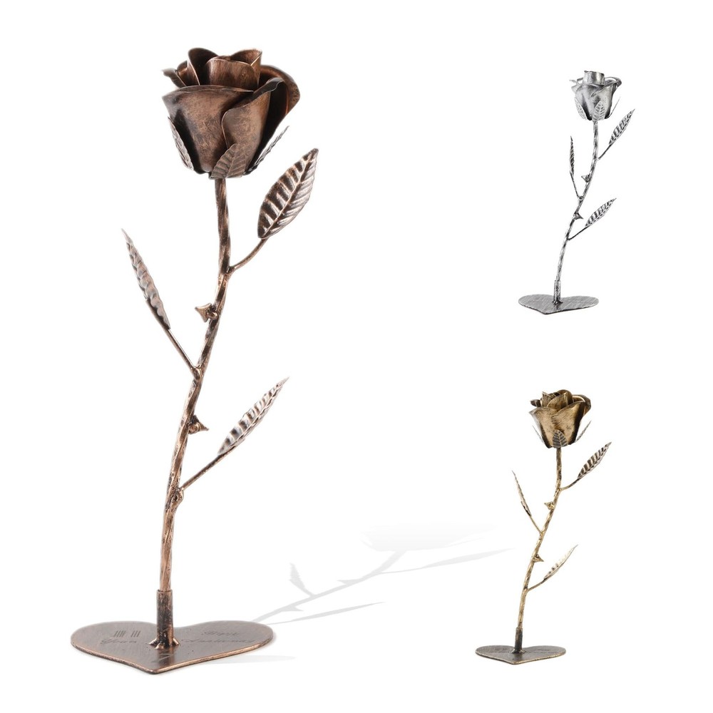 AevrBlos Copper 7 Year for Her, Metal Rose – 7th/22th Anniversary Gift