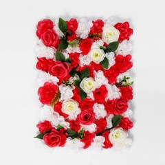 12 Panels Set 3D Artificial Flower 8ft x4ft Wall Party Home Store Photo Decor C3