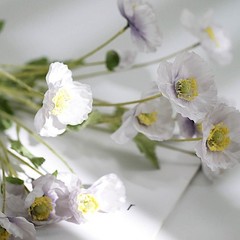 LAVENDER 2 Bushes 33″ Stem Silk Artificial Poppy FLOWER SPRAYS Party Decorations