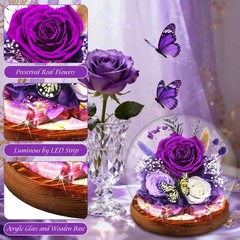 Purple Rose Gifts for Mom Birthday Women | Forever D1-