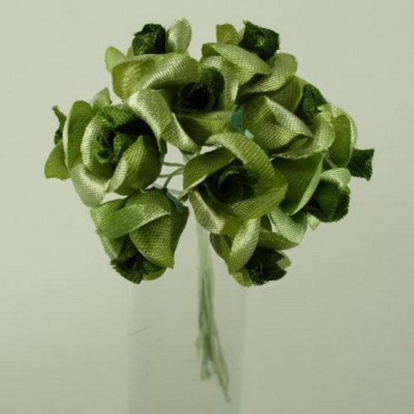 Rosebud Favor Miniature Wedding Decoration Moss #005201107