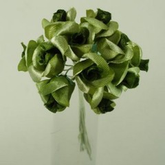 Rosebud Favor Miniature Wedding Decoration Moss #005201107