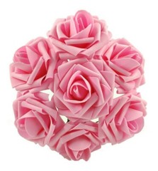 50pcs Artificial Foam Rose Wedding Bouquet Baby Shower Flower Ball Party Decor