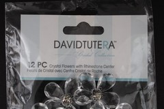 CRYSTAL Flowers Rhinestone Centers 12 Pieces DAVID TUTERA Bridal Collection NEW!