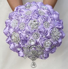 Rose Flower Bunch for Bride – Light Purple Bouquet
