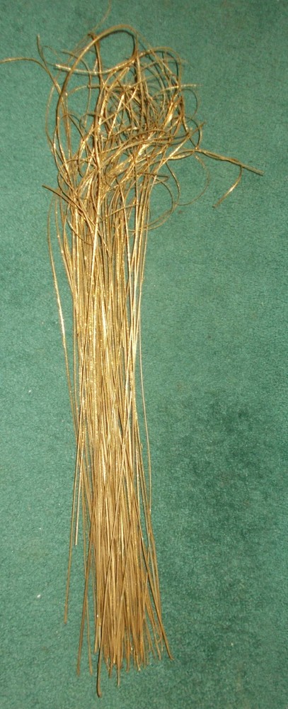 37″ Bunch Curly Sprays Picks Gold Glitter Decor Craft Christmas Tree Holiday