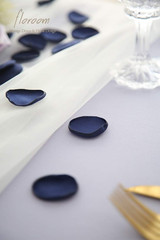 300pcs Navy Blue Rose Petals Silk Wedding Table Decor Party Confetti