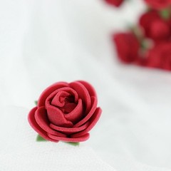 48 BURGUNDY Mini Roses 4″ Foam ARTIFICIAL FLOWERS Stems Party Wedding DIY