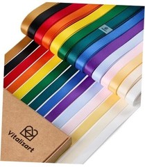 Satin Ribbon 3/8” x 14 Rolls 70 Yards Ribbon for Gift 3/8 inch Rainbow